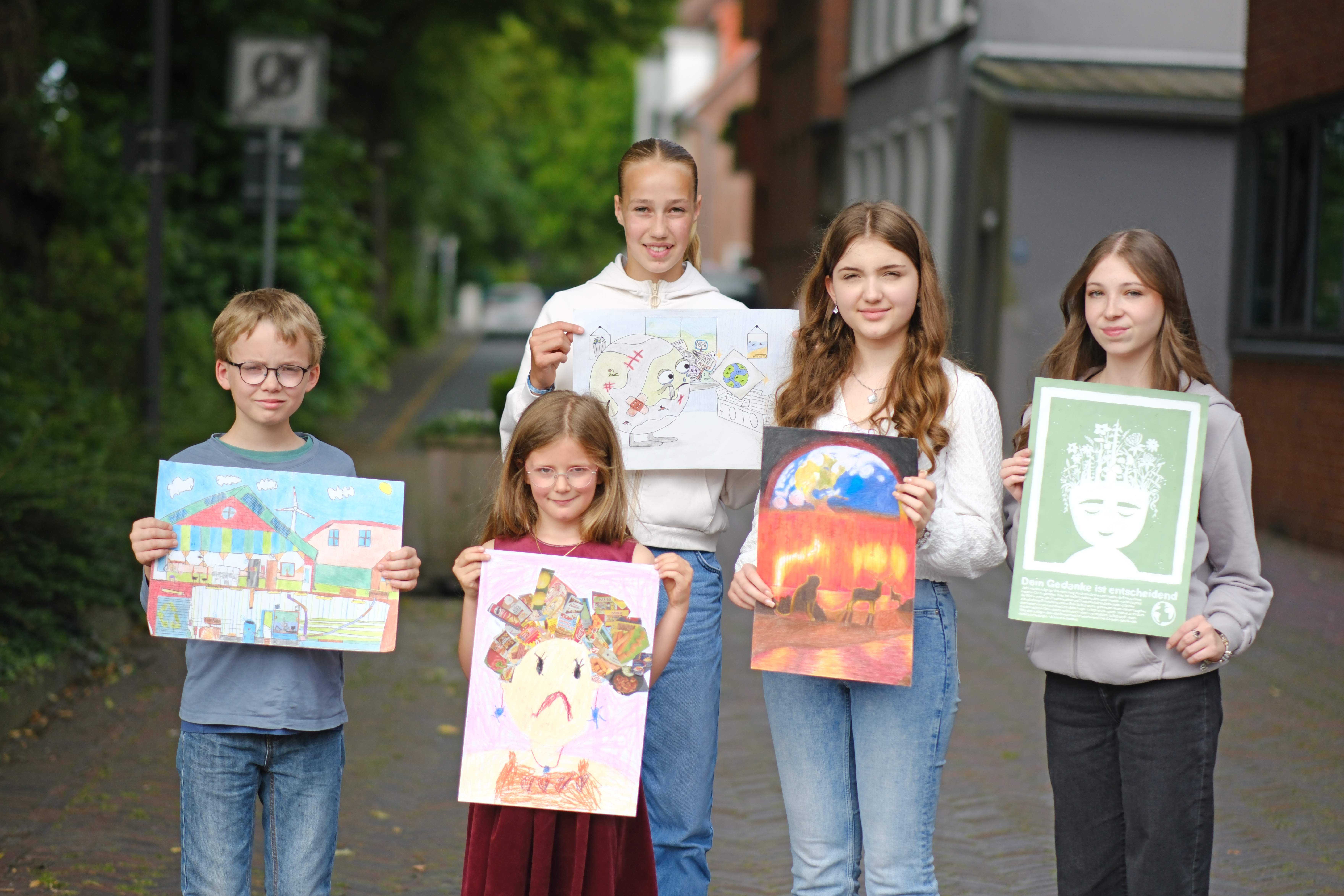 Finn Tammen, Emma Harms, Madita Specht, Maja Schnau und Alexia Zänker