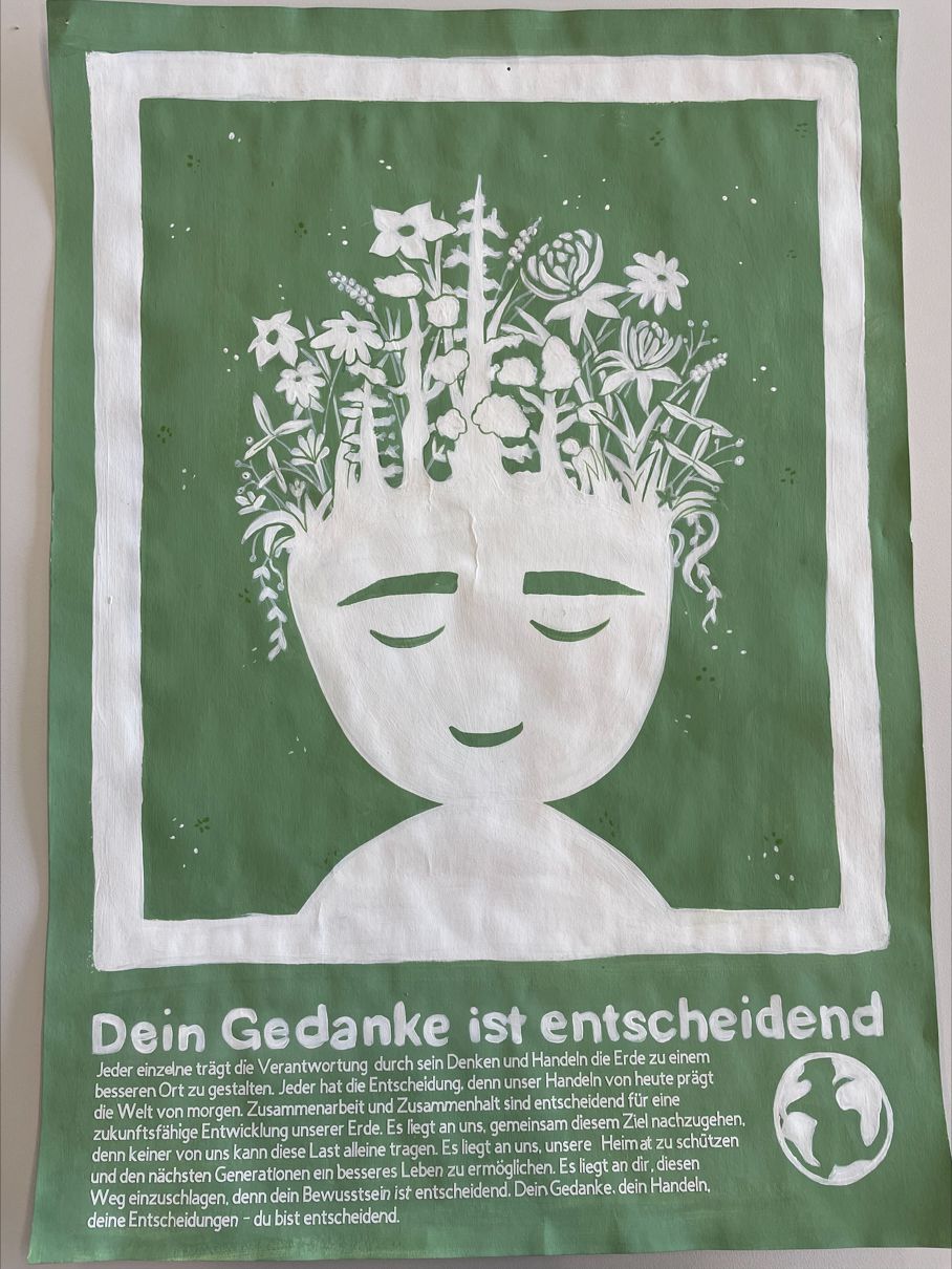2. Platz Altersgruppe 5 (10. bis 13. Schulklasse): Alexia Zänker - „Dein Gedanke ist entscheiden“