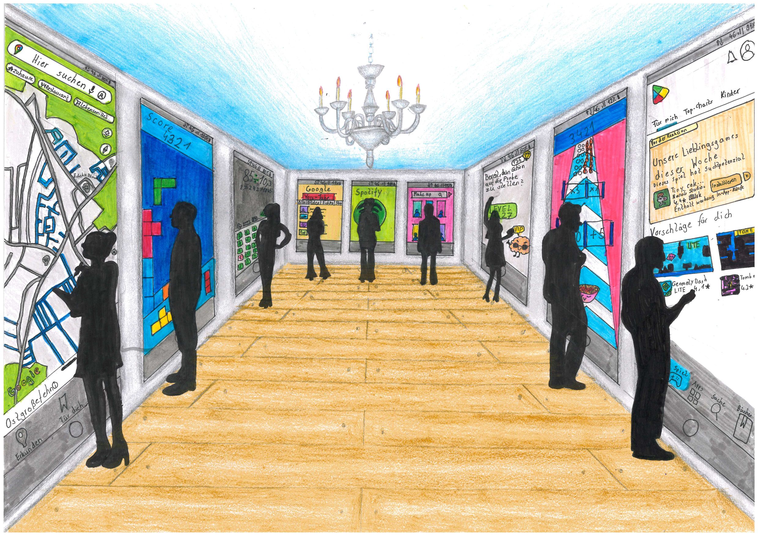 2. Platz Altersgruppe 3 (5. und 6. Schulklasse): Finja Engelke - "Handy-Galerie"